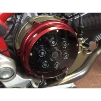 KBike CASTOR Clear Dry Clutch Cover for Ducati's wth a slipper clutch